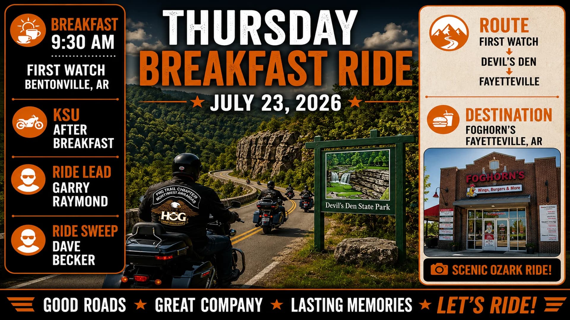 Breakfast Ride July 2026